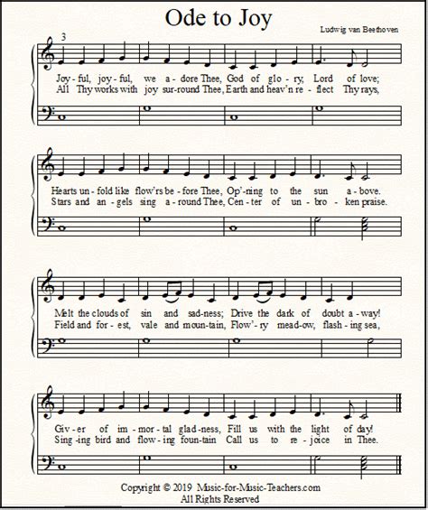 ode to joy english